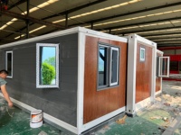 Maison pliante extensible à double aile, économe en énergie, préfabriquée, modulaire, 20 pieds, multi-usages, bureau mobile, villa