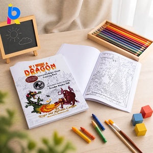Libro <span class=keywords><strong>de</strong></span> Colorear Educativo para Niños Pequeños, Diseño Personalizado, Cartón Grueso, Sin Derrames <span class=keywords><strong>de</strong></span> Tinta, Cubierta Suave con Estampado en Caliente, Encuadernación Perfecta - Product Image 1