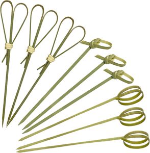Palillos de Bambú Anudados a Mano, Palillos Decorativos de Bambú para Aperitivos, para Fiestas, Catering y Eventos - Product Image 6