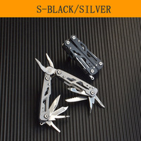 Mini couteau multifonction 9 en 1, pinces pliantes en acier inoxydable, petit outil portable multi-usage EDC, cadeau