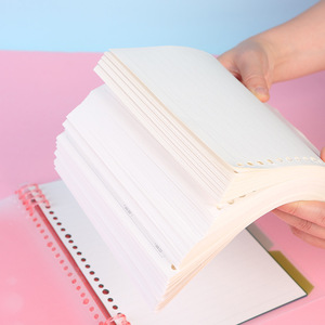 2025 nuevos cuadernos en espiral de hojas sueltas B5 personalizables papelería escolar transparente 8 agujeros PP cubierta carpeta de anillas tamaño <span class=keywords><strong>A5</strong></span> diario - Product Image 4