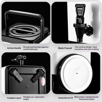 Ember Susu Teh Kotak Stainless Steel Berinsulasi Kapasitas Besar 6L-12L untuk Penggunaan Komersial di Kedai Kopi dan Toko