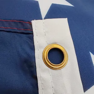 Оптовая продажа 3x5 футов 90x150 см полиэфирный материал 2 втулки Американский Национальный флаг страны США