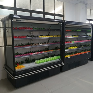 Siêu Thị Thương Mại Tủ Lạnh Cho Trái Cây Thẳng Đứng Mở Tủ Lạnh Hiển Thị Rau Hiển Thị <span class=keywords><strong>Cooler</strong></span> - Product Image 3