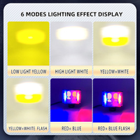 6 Modes Moto Projecteurs Led Lentille Phare Avec DRL Conduite Lumières Travail Lumière Brouillard Lampe Ampoule pour Voiture Camion