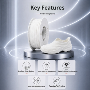 Filament d'imprimante 3D TPU 90A 95A 85A 1kg 1.75mm, vente en gros d'usine, personnalisation, haute qualité - Product Image 6
