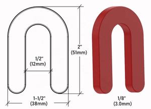Cuñas de plástico de 1/8 pulgadas, <span class=keywords><strong>herradura</strong></span> estructural, espaciadores de azulejos <span class=keywords><strong>en</strong></span> forma de U, empacador de ventana, cuña de <span class=keywords><strong>herradura</strong></span> - Product Image 6