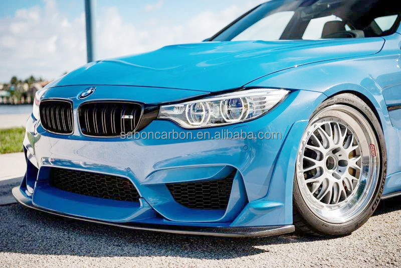 BMW F80 M3 F82 F83 M4 2015 から 2020 フロントバンパースポイラー