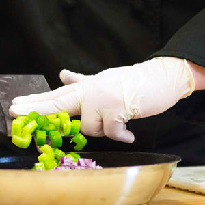 Guanti da visita in lattice monouso pigree e bianco latte in polvere senza guanti in lattice per uso medico - Product Image 6