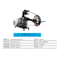 Machine à meuler à bande pour surfaces planes et courbes en métal à entraînement moteur de haute précision