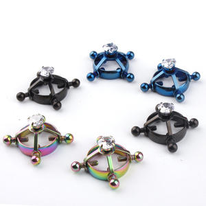 Menggoda Aksesoris Seks Puting Sekrup Puting Susu Klem Puting Sekrup dengan Berlian untuk Wanita Seks Permainan - Product Image 6