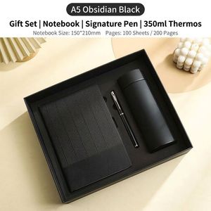 Ensemble Cadeau Papeterie Prix de Gros, Carnet A5 en PU Durable et Stylo Métallique Professionnel, Cadeau de Fêtes pour Entreprise Multinationalle - Product Image 5