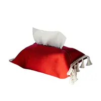 Caixa de papel de cor pura para uso em casa, bolsa de algodão e linho de tecido