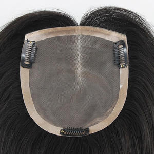 Perruque de cheveux naturels pour femme, couvre les cheveux blancs, vente en gros, volumineuse, naturelle, respirante, n° Perruque en 3 couches de cheveux naturels <span class=keywords><strong>MY</strong></span>-516, entièrement lisse - Product Image 5