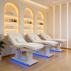 Luxuriöses Spa Beheiztes Behandlungs-Massageliege mit Vibration, Kosmetikliege, Medizinischer Stuhl, Gesichts- und Wimpernliege, Elektrische Massageliege - Product Image 1