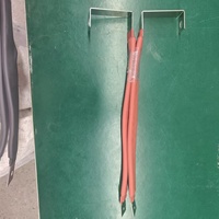 Fil de cuivre industriel plat torsadé en silicone rouge 6 AWG 1000V CC résistant aux hautes températures pour stockage d'énergie photovoltaïque