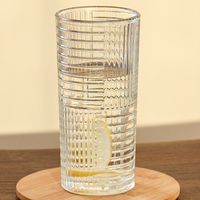 Verre à boire moderne de luxe en cristal transparent, élégant et haut, pour fêtes, bars, hôtels, maison, eau, thé, lait, tasse à boire