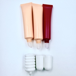 Tùy chỉnh rỗng d19mm nhựa PE Lip Balm Ống mỹ phẩm Bóp Son bóng son môi mềm Ống Bao bì với Applicator - Product Image 1