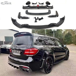 Kit de carrosserie en Fiber de carbone de Style B pour <span class=keywords><strong>GLS</strong></span> 63 X166 16-19 nouveau 450 <span class=keywords><strong>53</strong></span> lèvre avant lèvre arrière avec becquet d'échappement et évent - Product Image 6