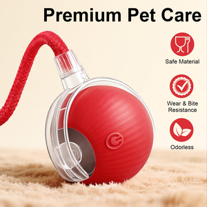 Smart Automatic Rolling <b>Cat</b> Ball USB Rechargeable <b>Interactive</b> Pet <b>Toy</b> Motion Activated LED Silicone Indoor Play - Product Image 3