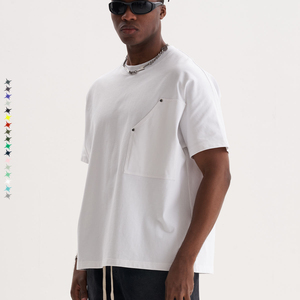 Hot Custom logo Street Loose 100% Cotton Heavyweight 300g Camiseta de manga corta para hombre - Product Image 2