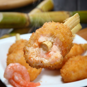 Palitos de Camarón Crujientes para Freír al Aire, Snack de Mariscos Congelados para Tiendas de Conveniencia, Snack Saludable de Mariscos, Palitos de Camarón - Product Image 1