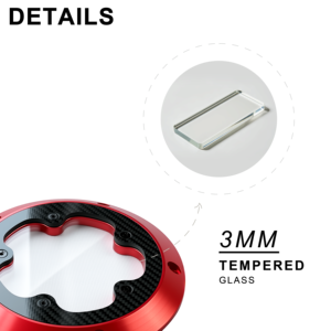 Coperchio Derby Visibile in Alluminio CNC con Fibra di Carbonio per <span class=keywords><strong>Harley</strong></span>-<span class=keywords><strong>Davidson</strong></span> Touring dal 2016 in poi - Product Image 2
