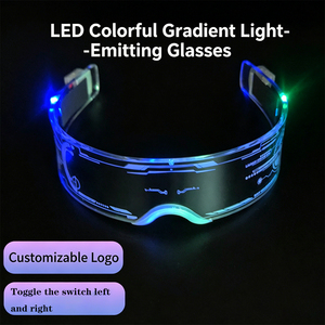 Gafas Luminosas de Moda Cyberpunk Futuristas, Gafas de Neón Brillantes para Fiestas Rave, DJ, <span class=keywords><strong>Bar</strong></span>, Club, Festival de Música - Product Image 1
