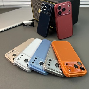 Nouvelle coque de téléphone magnétique mate AG pour iPhone 17 13 14 15 16 Pro Max avec cadre de protection d'objectif, dissipation thermique et antichoc - Product Image 2