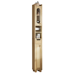 <span class=keywords><strong>Mueble</strong></span> <span class=keywords><strong>de</strong></span> <span class=keywords><strong>Baño</strong></span> Delgado <span class=keywords><strong>de</strong></span> Madera con Estantes Ajustables y Patas Ajustables, <span class=keywords><strong>Mueble</strong></span> <span class=keywords><strong>de</strong></span> Pie Independiente <span class=keywords><strong>para</strong></span> Almacenamiento <span class=keywords><strong>de</strong></span> <span class=keywords><strong>Toallas</strong></span> - Product Image 3