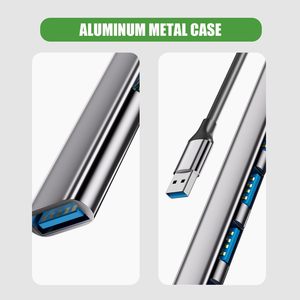 Hub Expansor de 7 Puertos Tipo C a USB 3.0 de Aluminio para MacBook, Laptop, PC, <span class=keywords><strong>Mac</strong></span> Pro, <span class=keywords><strong>Mac</strong></span> <span class=keywords><strong>Mini</strong></span>, iMac, Surface Pro - Product Image 2