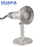 Projecteur LED sous-marin HUAXIA haute puissance 316SS 3W blanc chaud RGB avec garantie de 2 ans pour piscine, jardin, fontaine, aménagement paysager