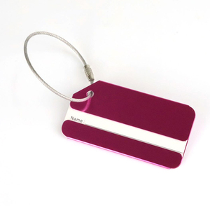 Xinrunjin ป้ายอลูมิเนียมอัลลอยด์ทันสมัยทนทาน, ป้าย ID กระเป๋าเดินทางป้ายโลหะมีที่แขวนสำหรับเป็นของขวัญต้อนรับ - Product Image 5