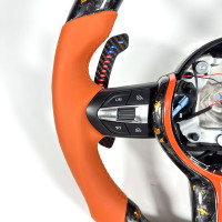 Volant en fibre de carbone forgé LED pour BMW F10 F11 F15 F18 F20 F23 F25 F30 F32 F35 F40 F80 E84 E87 E90 E92 E93
