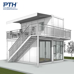 PTH nhà tiền chế nhà mô-đun nhà 20ft <span class=keywords><strong>container</strong></span> văn phòng Gói phẳng prefab <span class=keywords><strong>container</strong></span> nhà - Product Image 1