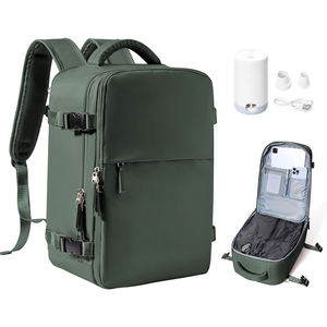 Ryanair Sealed Airbag Air Pump Cabin Backpack Bag <span class=keywords><strong>40x20x25</strong></span> Nylon Airline Carry on Integrated Vacuum Compression Mochila <span class=keywords><strong>de</strong></span> <span class=keywords><strong>viaje</strong></span> - Product Image 1