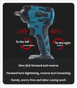 Llave de Impacto Inalámbrica de 21V 1/2 con Motor sin Escobillas, 450NM de Torque Máximo, Batería de Iones de Litio, 800W, 1 Año de Garantía, Profesional e Industrial - Product Image 3