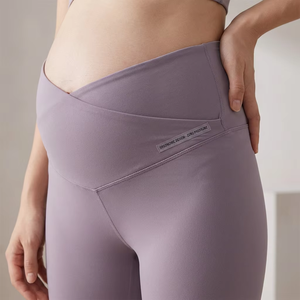 <span class=keywords><strong>Legging</strong></span> de maternité évasé tendance 2026, taille en V, coupe bootcut, pour la <span class=keywords><strong>grossesse</strong></span> et le yoga, avec poches, taille élastique, vêtement de sport - Product Image 1