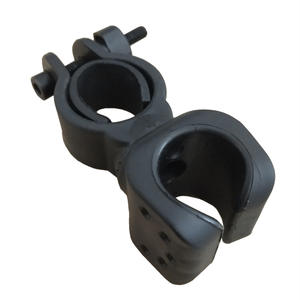 Universal Bicycle Light Mount Holder 360 Degree Adjustable <b>Plastic</b> Handlebar Clip For Mountain Bike Front Lamp <b>Bracket</b> - Product Image 2