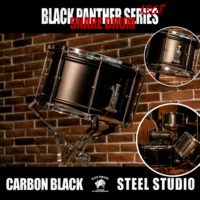 Beatello Professional Choice Caisse claire en acier au carbone profond 13x8 pouces avec peau en PVC |   Performances de rock en direct en studio |   Norme industrielle