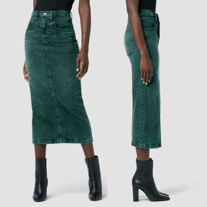 กระโปรงแม็กซี่ทรงเข้ารูปเอวสูงผ้าทวิลล์แบบมีซิปหลังสำหรับผู้หญิงสั่งทำขายส่ง - Product Image 2