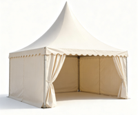 Tente de réception pour événements, mariages et banquets, en PVC blanc, imperméable, triple couche, quatre saisons, pour 50 à 200 personnes