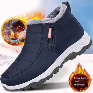 Botas de Invierno para Hombre, Forradas de Felpa, Gruesas y Cálidas, Botas de Nieve para Padres de Mediana Edad y Mayores - Product Image 4