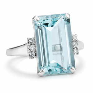 Anello Elegante in Stile Vintage di Colore Blu per Donne - Product Image 1