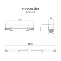 Proyector de Pared de Aluminio para Exteriores, 16W, AC100V-277V, Control DMX, Brillo Ajustable, IP66, Impermeable