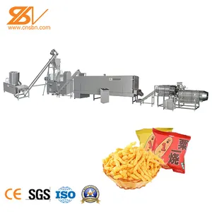 Voll automatische gebratene gebackene Mais Kurkure Nik Naks Produktions linie Mais locken Cheetos Puff Snacks Lebensmittel Extruder Maschine