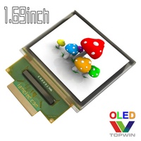 Topwin – écran oled ssd1333, 1.69 pouces, 1.69 pouces, 1.69x160 pixels, panneau d'affichage couleur, nouveau