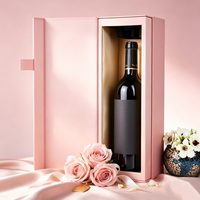 Scatola di Carta Personalizzata di Lusso per Confezioni di Vino, Scatola Regalo Magnetica per Bottiglie di Champagne e Whisky per Branding