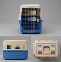 Cage de transport portable et écologique pour animaux de compagnie, en plastique, avec roues, pour petits animaux, accessoires de voyage en voiture et en avion