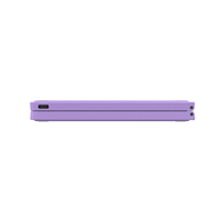 Clavier ergonomique pliable 2-en-1 Bluetooth, connecte 3 appareils, commutation rapide, lavande, sans fil, portable pour tablette et ordinateur portable